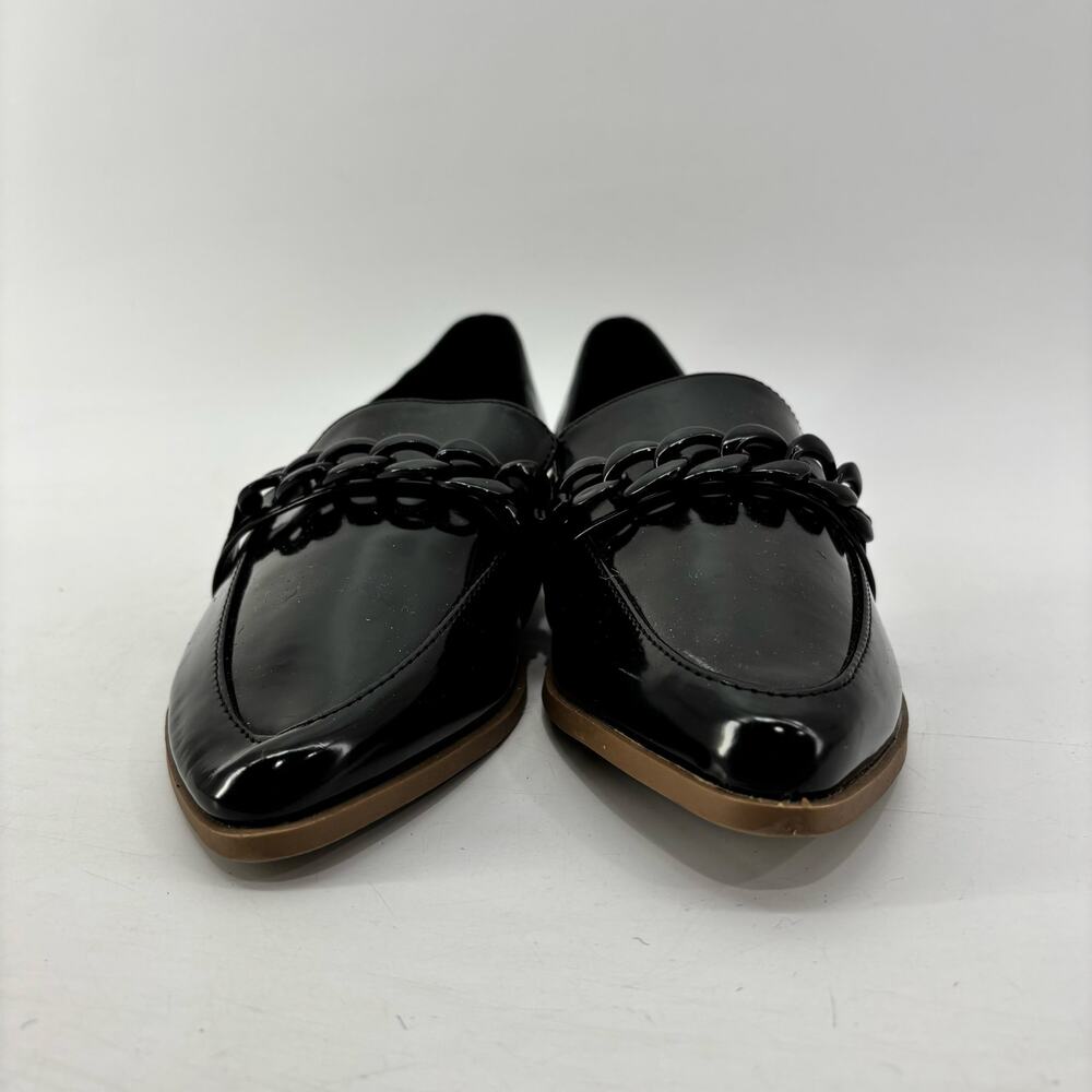 LC Lauren Conrad Demii Womens 9.5 Black Faux Patent Leather Loafer - Picture 11 of 13